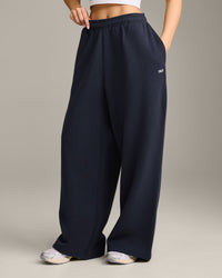 Foundations Cosy Oversized Straight Leg Joggers | True Blue