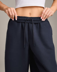 Foundations Cosy Oversized Straight Leg Joggers | True Blue