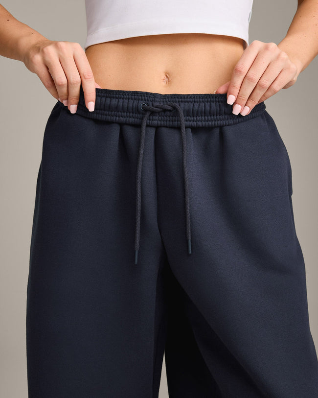 Foundations Cosy Oversized Straight Leg Joggers | True Blue