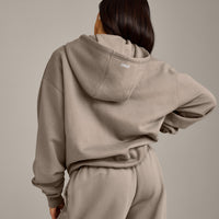 Foundations Cosy Oversized Zip Through Hoodie | Minky
