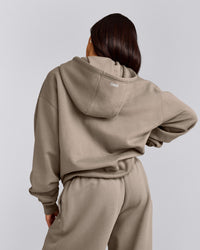 Foundations Cosy Oversized Zip Up Hoodie | Minky