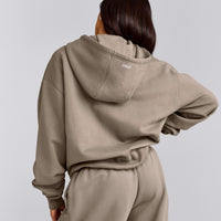Foundations Cosy Oversized Zip Up Hoodie | Minky