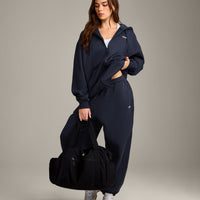 Foundations Cosy Oversized Zip Through Hoodie | True Blue