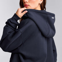 Foundations Cosy Oversized Zip Up Hoodie | True Blue