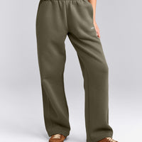 Foundations Cosy Straight Leg Joggers | Alpine Green