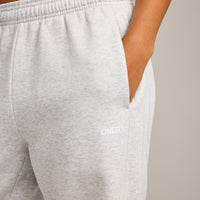 Foundations Cosy Straight Leg Joggers | Light Grey Marl