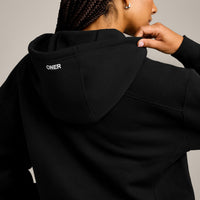 Foundations Cosy Zip Through Hoodie | Black