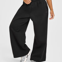 Foundations Oversized Straight Leg Joggers | Black
