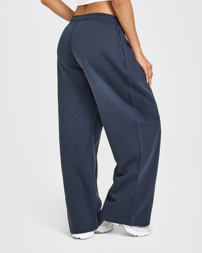 Foundations Oversized Straight Leg Joggers | True Blue