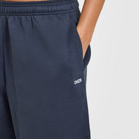 Foundations Oversized Straight Leg Joggers | True Blue