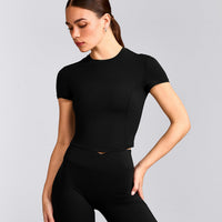 Mellow™ Motion Crew Neck Mid Top | Black