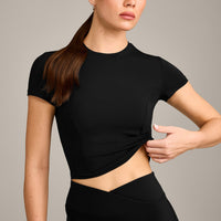 Mellow™ Motion Crew Neck Mid Top | Black