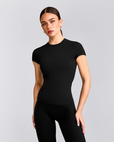 Mellow™ Motion Crew Neck Top | Black