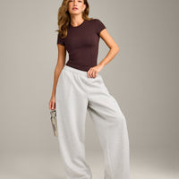 Mellow™ Motion Crew Neck Top | Plum Brown