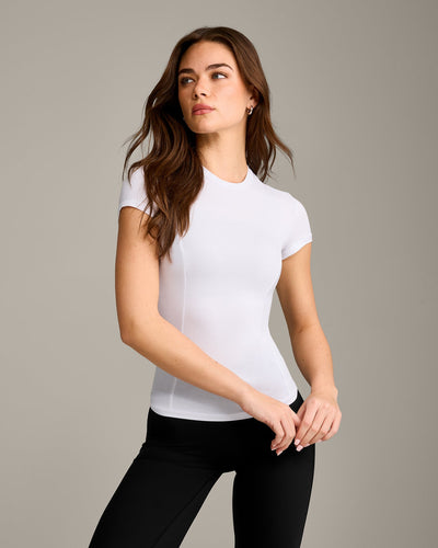 Mellow™ Motion Crew Neck Top | White