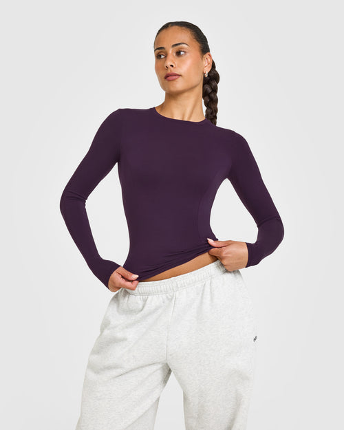 Oner Modal Mellow™ Soft Long Sleeve Top | Blackberry Purple