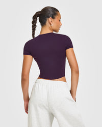 Mellow™ Soft Mid Short Sleeve T-Shirt | Blackberry Purple