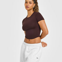 Mellow™ Soft Mid Short Sleeve T-Shirt | Plum Brown