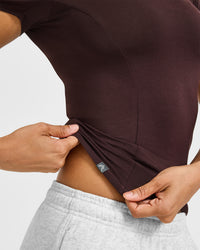 Mellow™ Soft Short Sleeve T-Shirt | Plum Brown