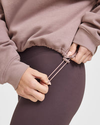 Mid Weight 1/4 Zip Sweatshirt | Dusty Purple