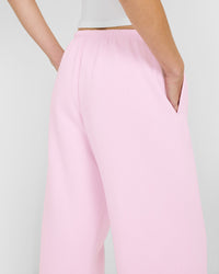 Mid Weight Relaxed Straight Leg Joggers | Chalk Pink