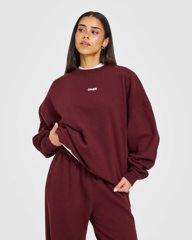 Mid Weight Sweatshirt | Rosewood