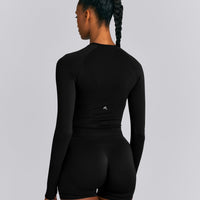 Oner Seamless Fitted Long Sleeve Top New Branding | Black