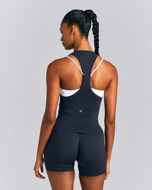 Oner Seamless Fitted Tank Top | True Blue