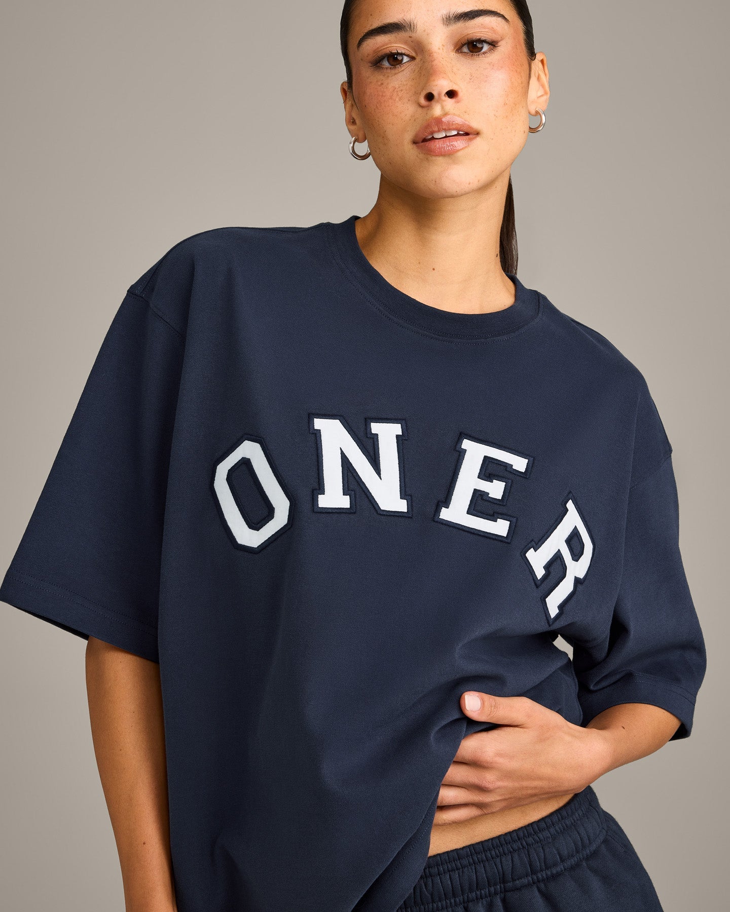 Oversized Girlfriend Washed T-Shirt | True Blue