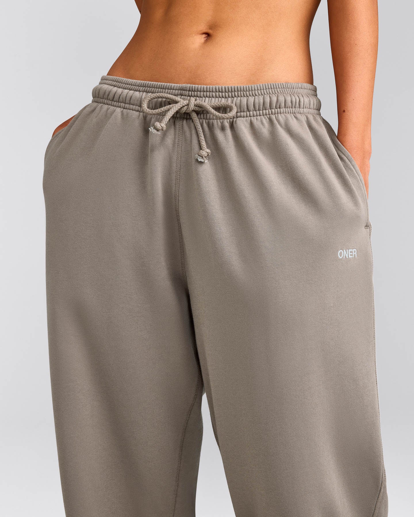 Cotton Vintage Lounge Wide Leg Joggers | Washed Minky