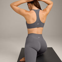 SoftMotion™ Bralette with Grey Logo | Ash Grey