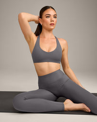 SoftMotion™ Bralette with Grey Logo | Ash Grey