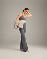 SoftMotion™ Flared Bottoms with Grey Logo | Ash Grey