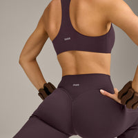 SoftMotion™ Flared Bottoms with Grey Logo | Dark Umber Brown