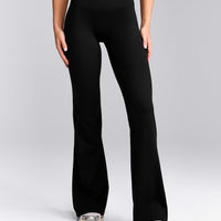 SoftMotion™ Flared Bottoms with Grey Logo | Black