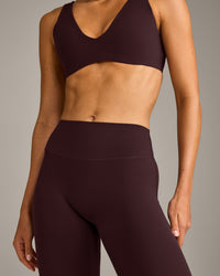 SoftMotion™ Flared Bottoms with Grey Logo | Plum Brown
