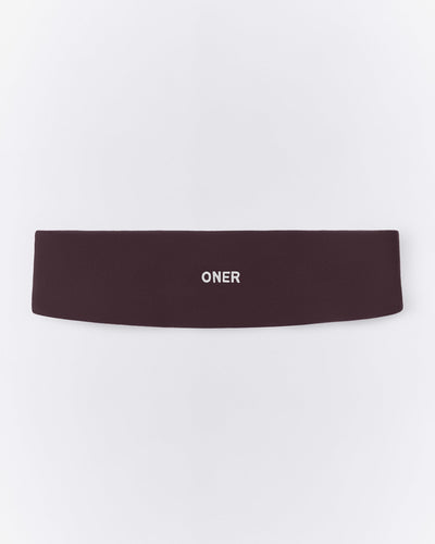 SoftMotion™ Headband with Grey Logo | Dark Umber Brown
