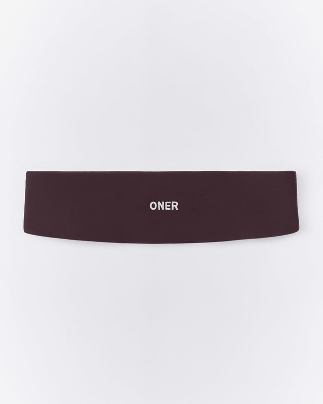 SoftMotion™ Headband with Grey Logo | Dark Umber Brown