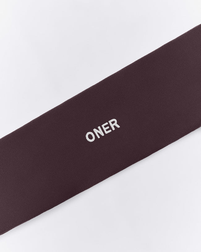 SoftMotion™ Headband with Grey Logo | Dark Umber Brown