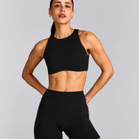 SoftMotion™ High Neck Sports Bra | Black