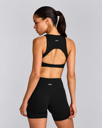 SoftMotion™ High Neck Sports Bra | Black