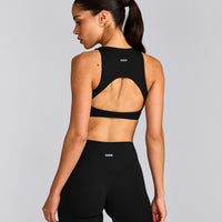 SoftMotion™ High Neck Sports Bra | Black
