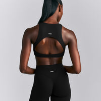 SoftMotion™ High Neck Sports Bra New Branding | Black
