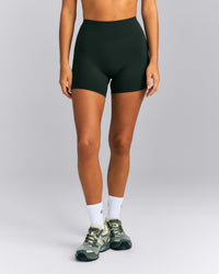 SoftMotion™ High Waisted Shorts 6" | Emerald Noir