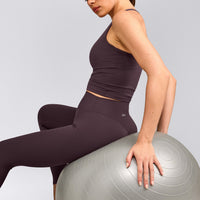 SoftMotion™ High Waisted Leggings | Dark Umber Brown