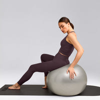 SoftMotion™ High Waisted Leggings | Dark Umber Brown