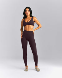 SoftMotion™ High Waisted Leggings New Branding | Dark Umber Brown