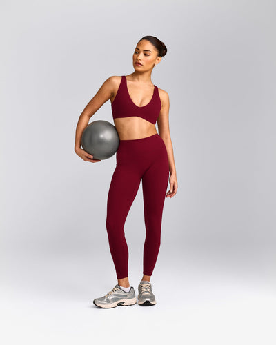 SoftMotion™ High Waisted Leggings | Ruby Red
