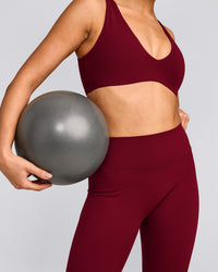 SoftMotion™ High Waisted Leggings | Ruby Red