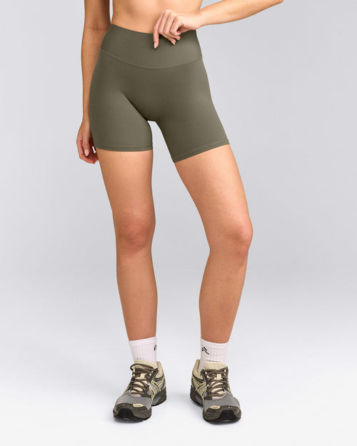 SoftMotion™ High Waisted Shorts 6" | Alpine Green